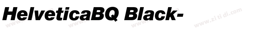 HelveticaBQ Black字体转换